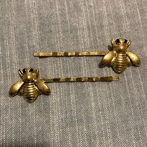 Gold Bee Hair Pins